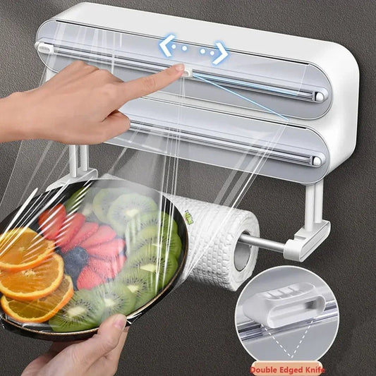 Distributeur de Film Alimentaire Magnétique de cuisson en aluminium, 3 en 1 - Macuisinebeny.com